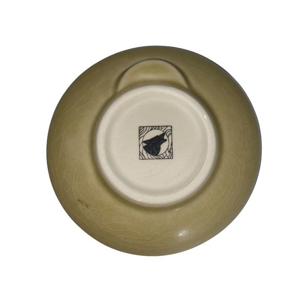 Ikebana Handmade Flower Vase Olive Green - Picture 3 of 6